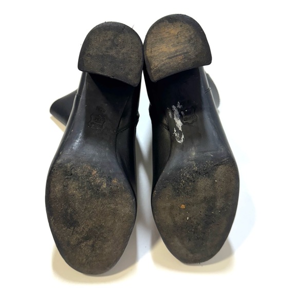 Tory Burch Brooke Perfect Black Calf Leather Ankle Booties Minimalist Size 8.5 - Picture 14 of 16